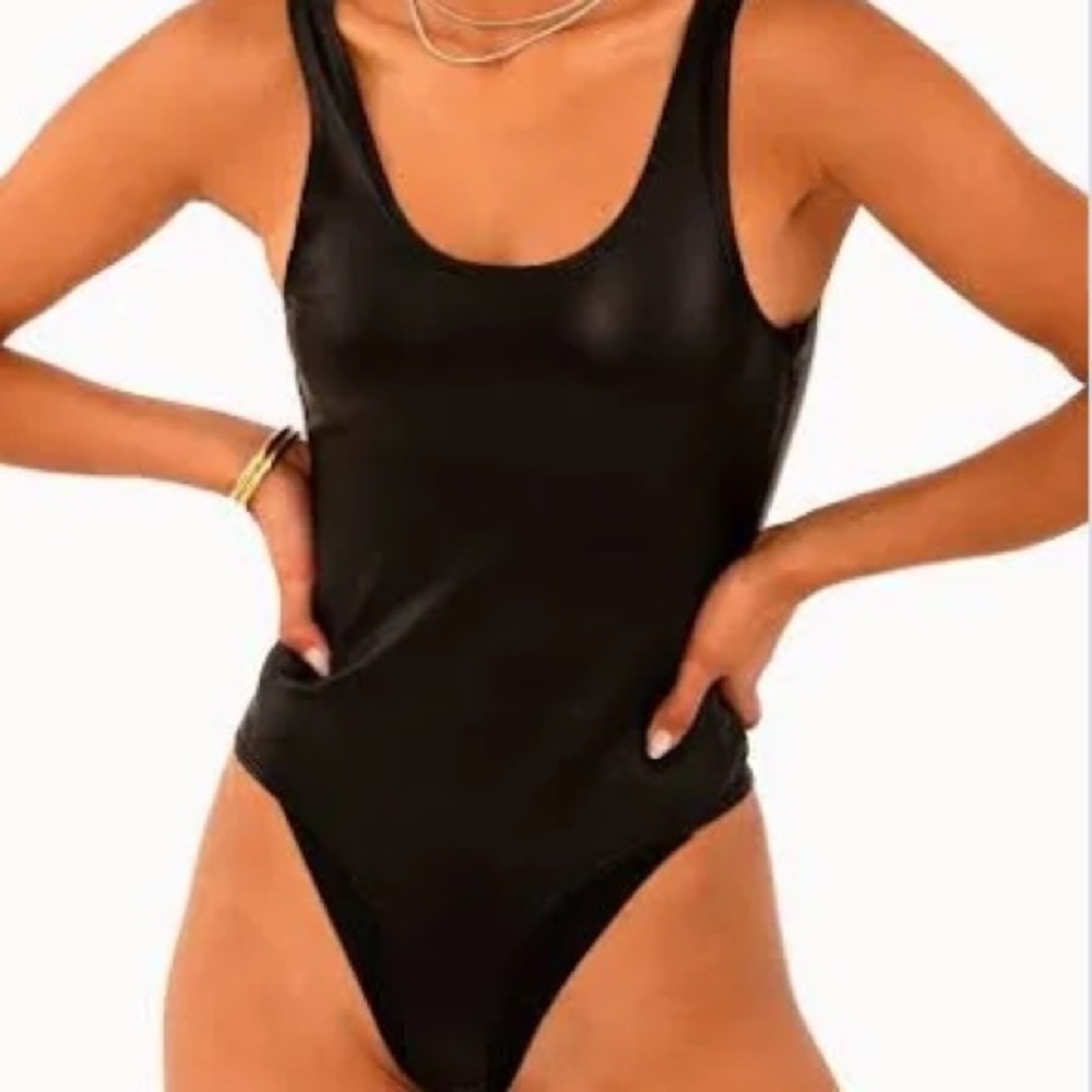 SPRWMN Lambskin/Suede Bodysuit
